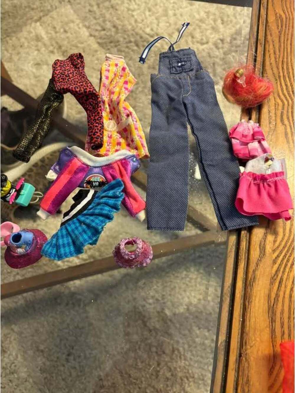 Assorted Fashion Doll Clothes and Accessories Lot